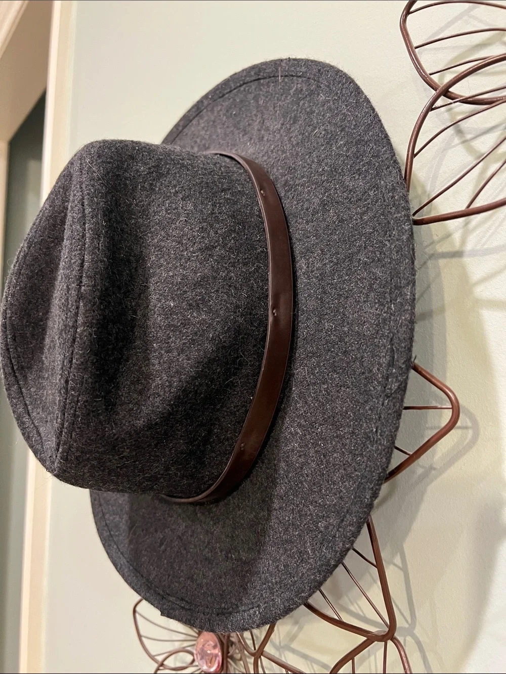 GAP Kids Charcoal Gray Felt Fedora Hat